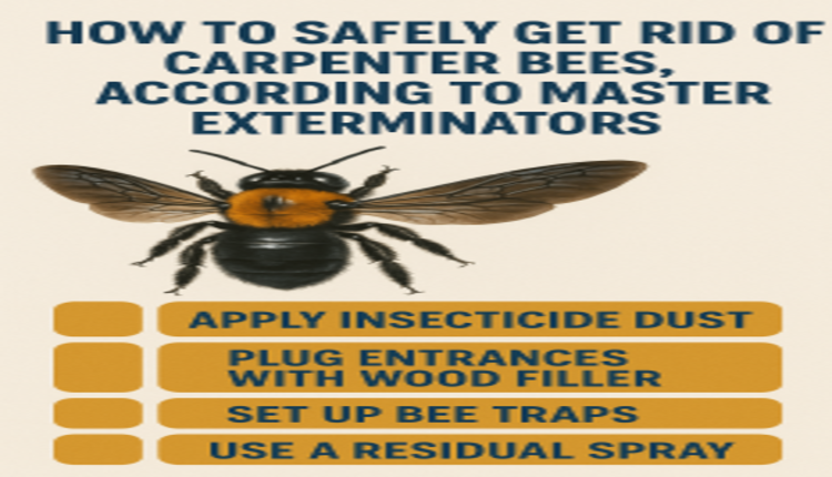 How to Safely Get Rid of Carpenter Bees, According to Master Exterminators